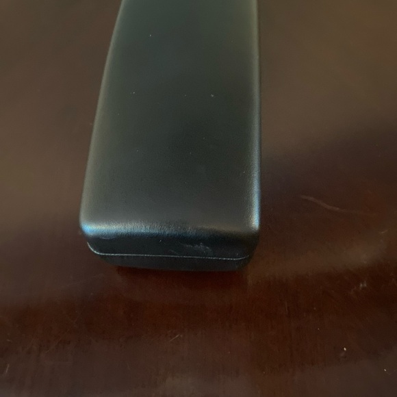 VERSACE Sunglass Case Sunglasses Eyeglasses Black Leather Large Hard Case Great - Picture 4 of 6